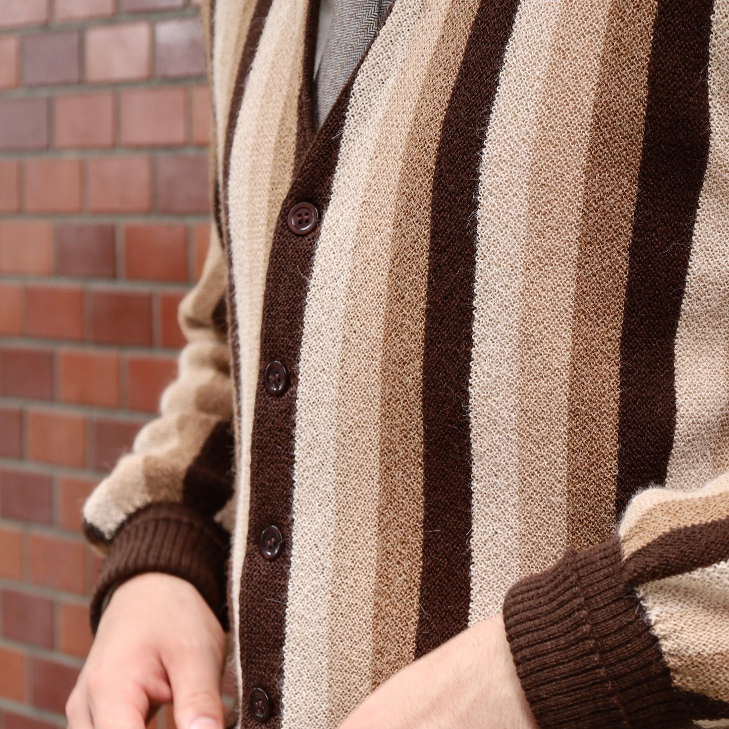【NAGOYA LIMITED ITEM】 FANNI LEMMERMAYER 2PLY CARDIGAN 4TONE STRIPE