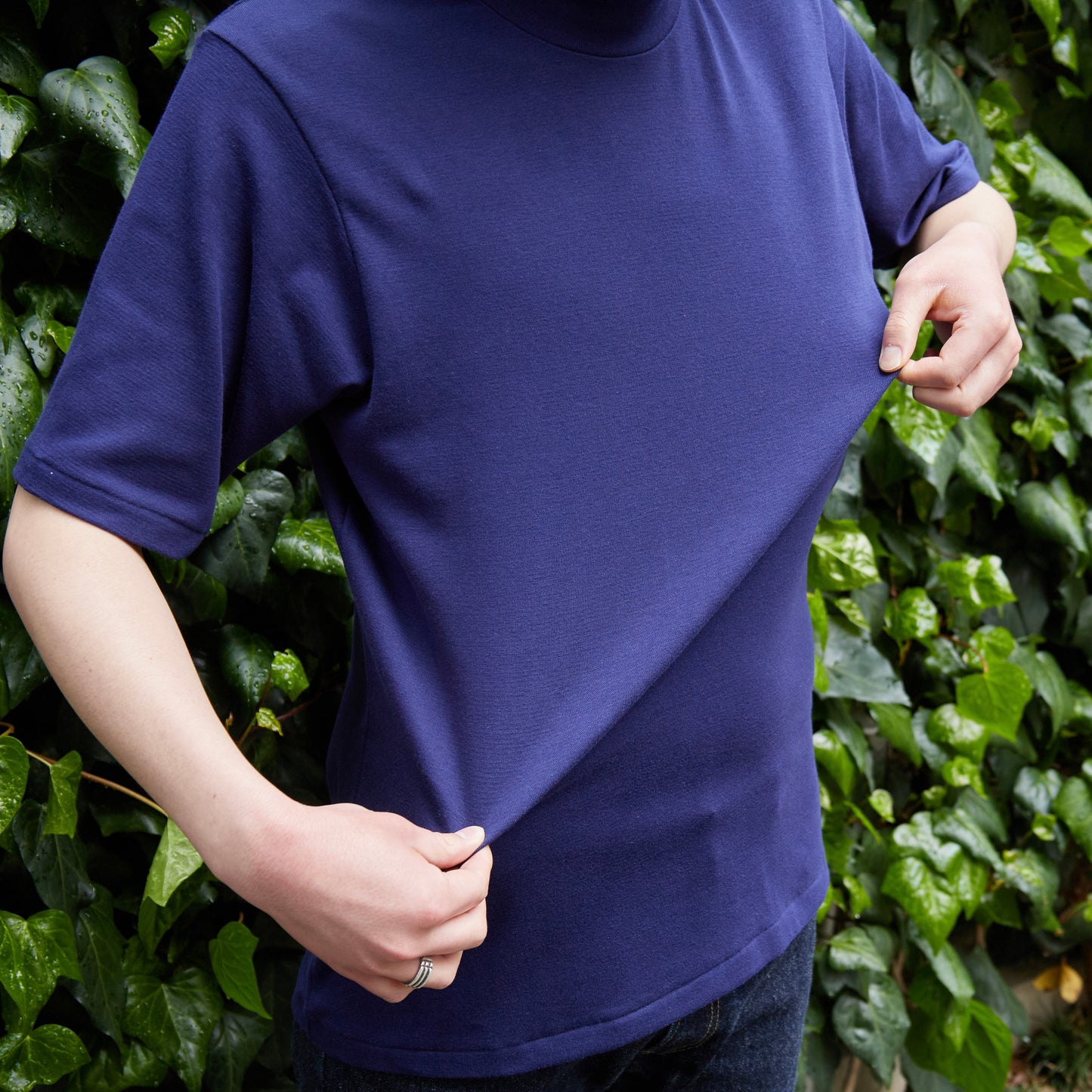 MOCK NECK TEE S/S 25SS SEASONAL COLOR