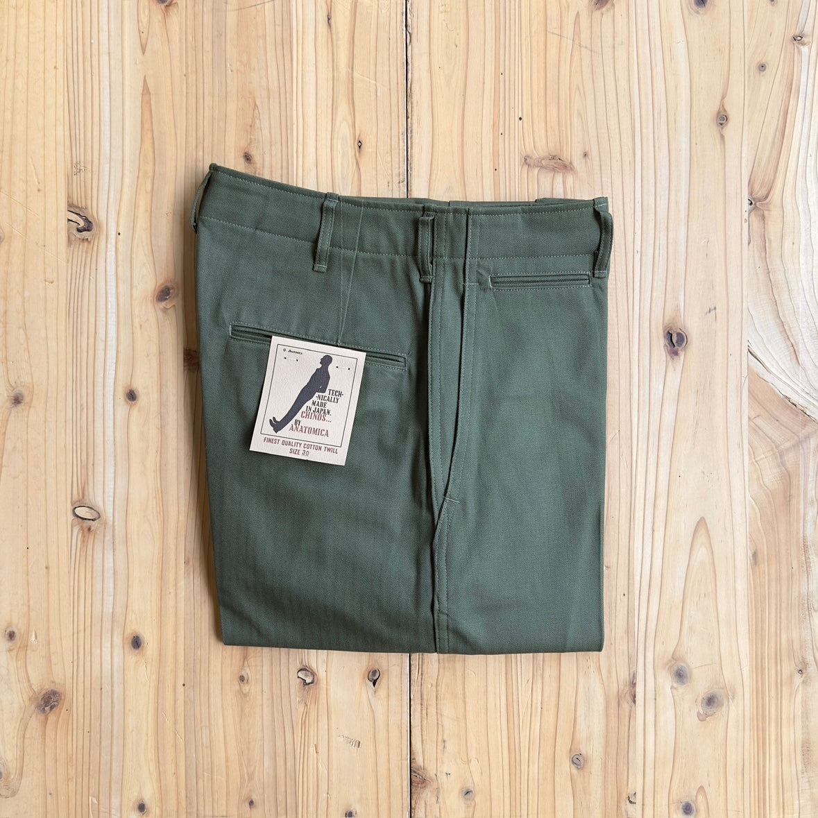 ANATOMICA CHINO-Ⅱ KHAKI HERRINGBONE 31 アナトミカ 本店 価格  ネット通販