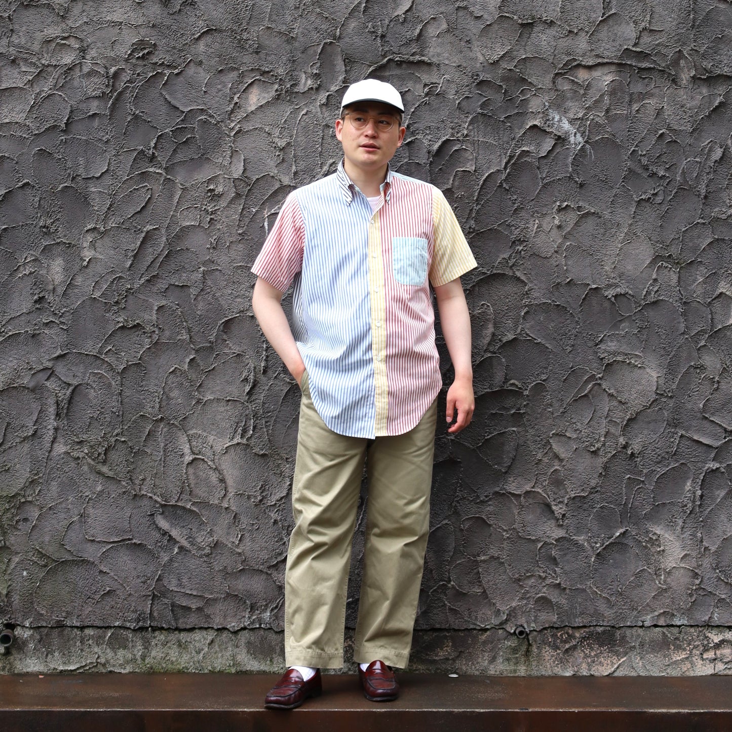 B.D. SHIRTS S/S CRAZY CANDY STRIPE