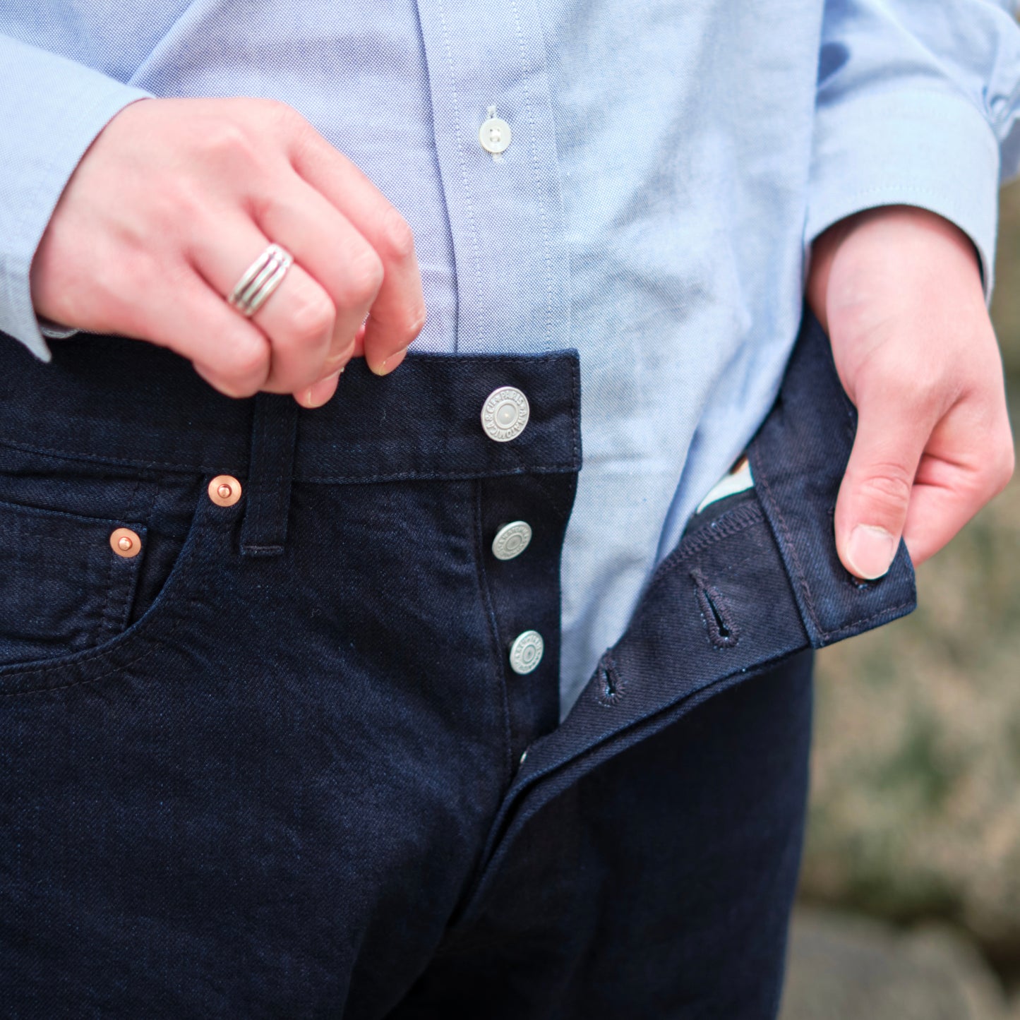 618 TAPERED DENIM DOUBLE INDIGO