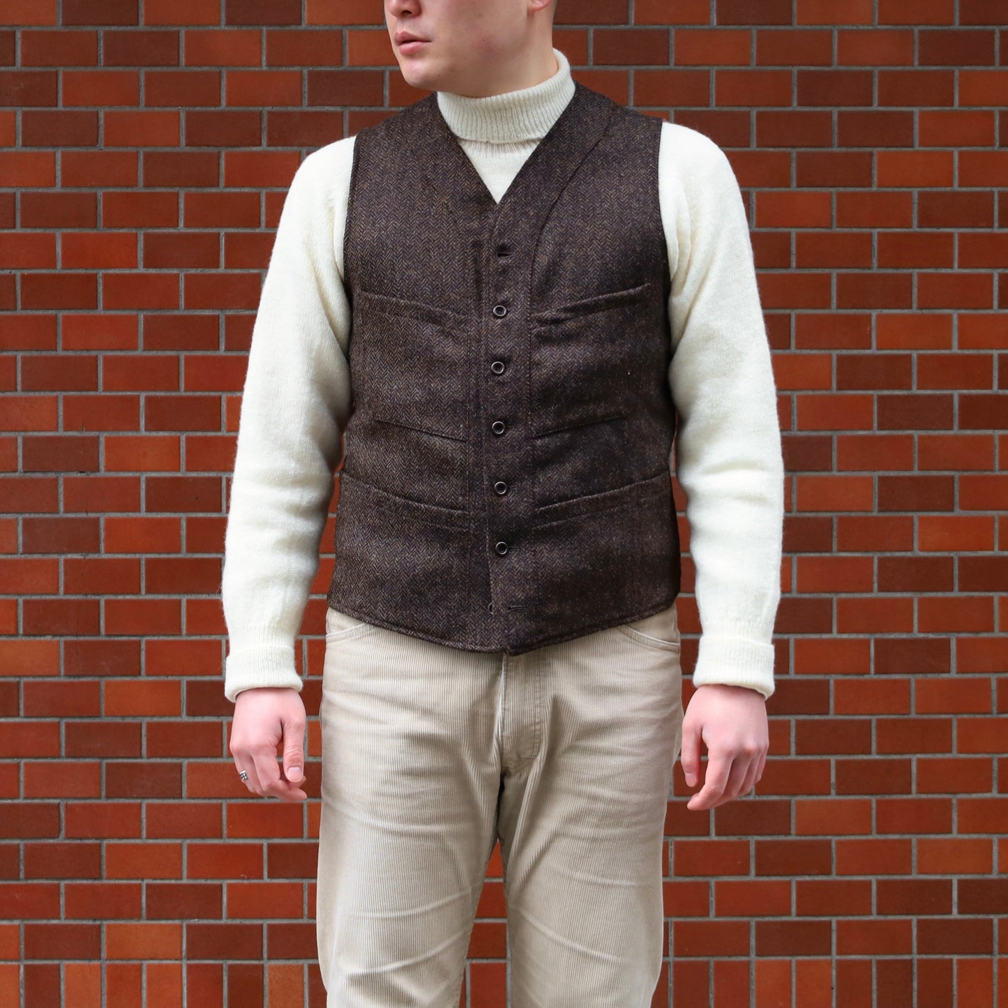 SAGAN SHETLAND TWEED HERRING-BONE