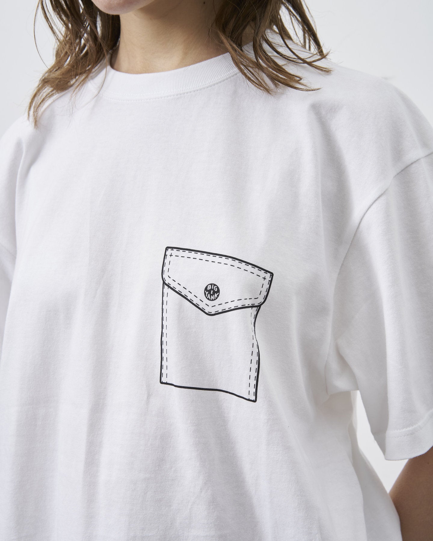 BIG YANK Y1935 FAKE POCKET TEE WHITE