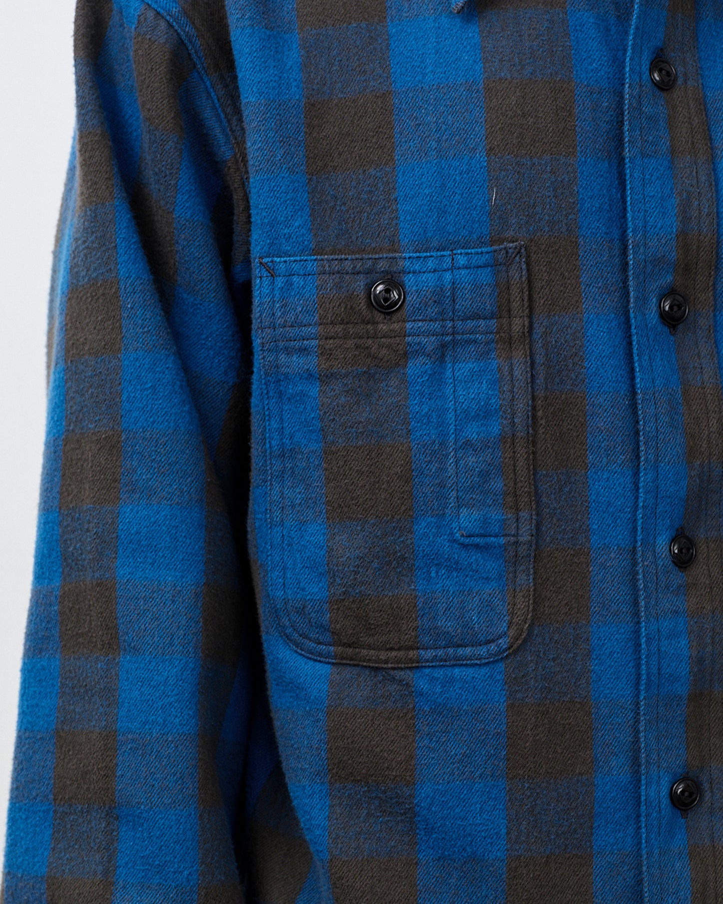 BIG YANK Y1945 SHRITS FLANNEL BROCK CHECK BLUE