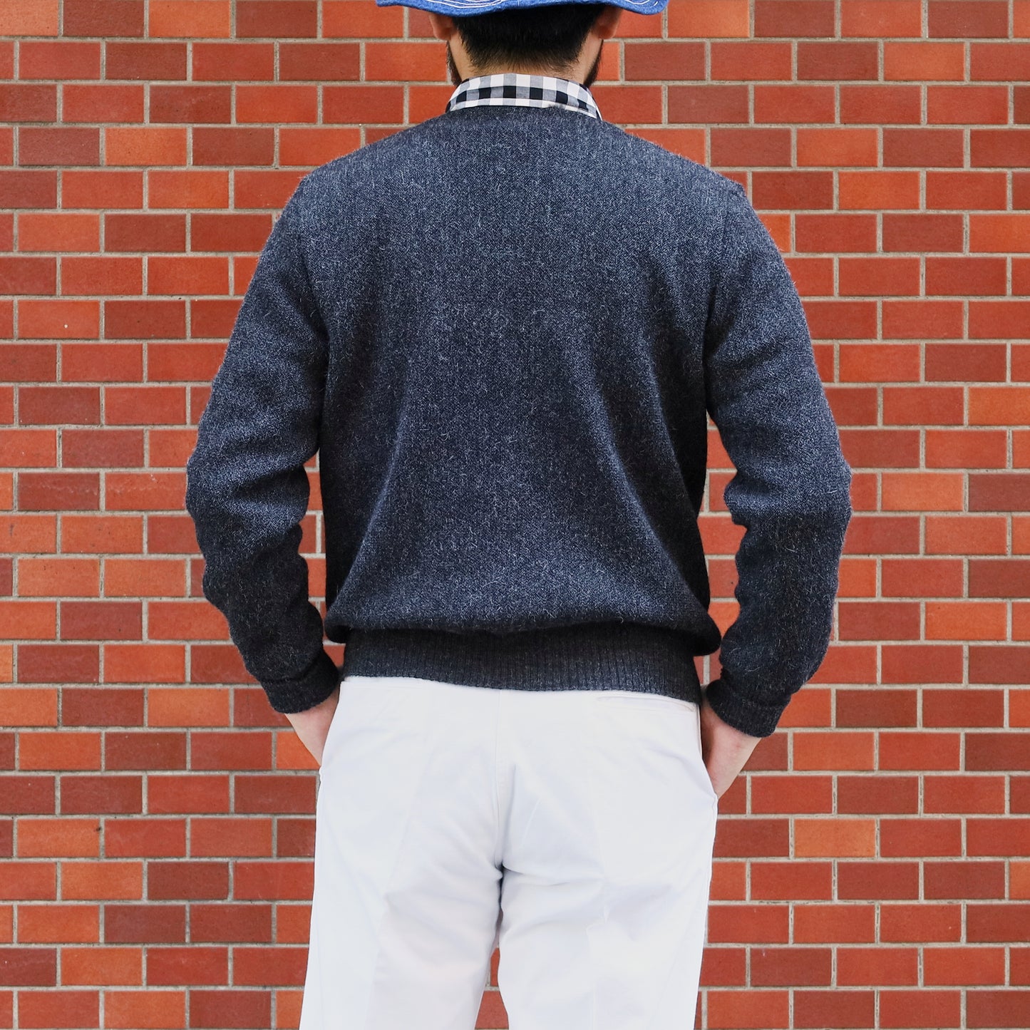 【NAGOYA LIMITED COLOR】 FANNI LEMMERMAYER  2PLY CARDIGAN CHARCOAL