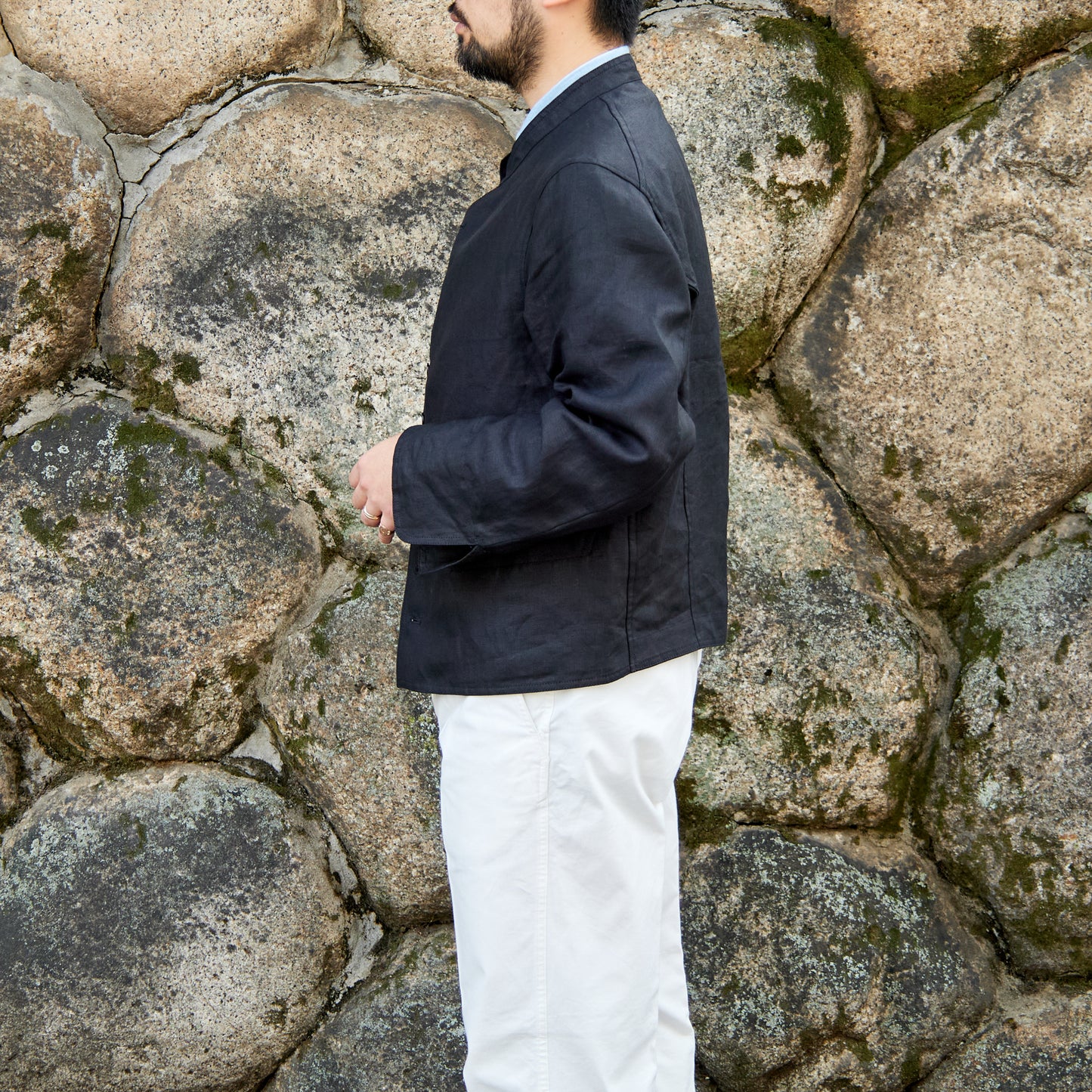 DOLMAN IRISH LINEN BLACK