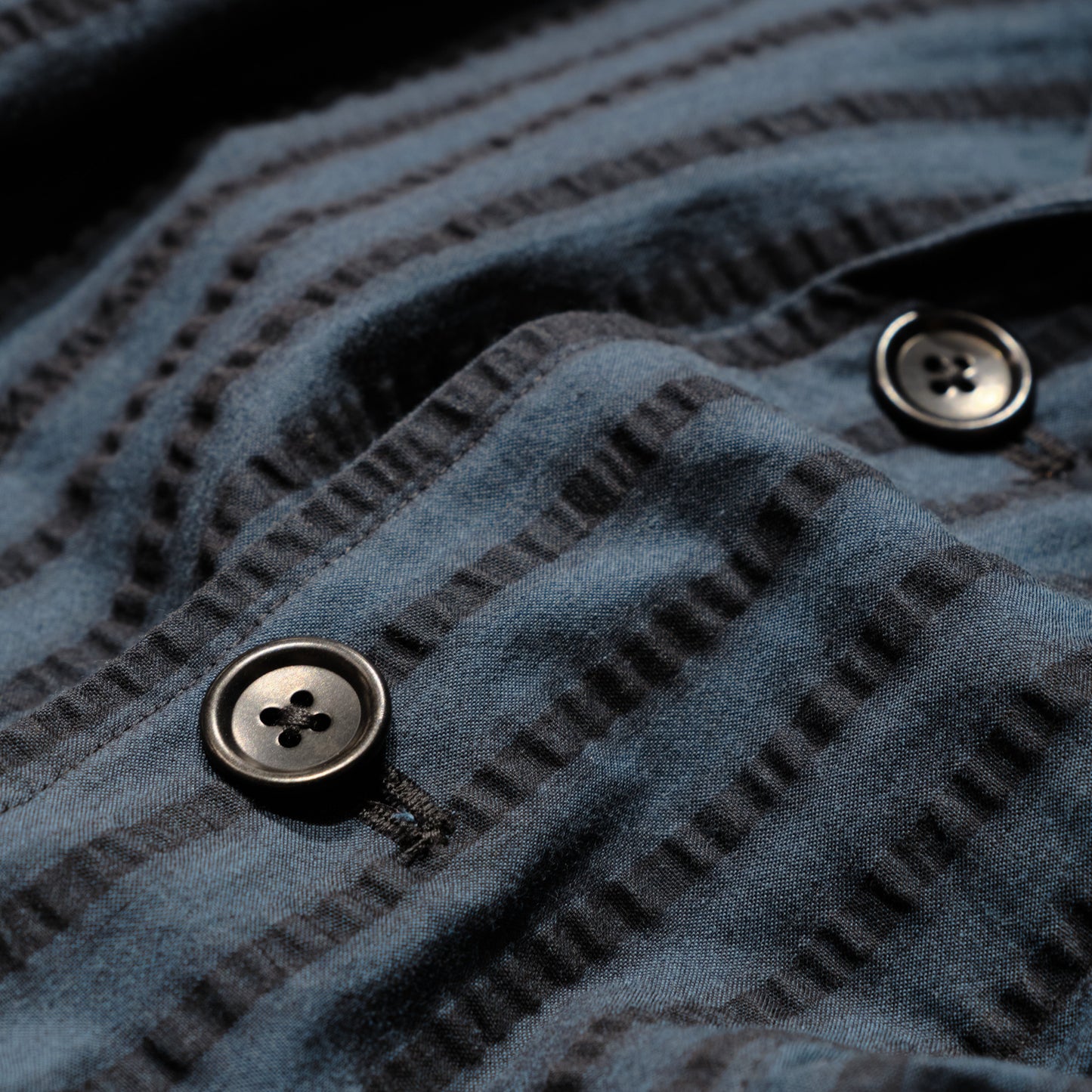 【NAGOYA LIMITED】DIOGENE WIDE SEERSUCKER GREEN STRIPE