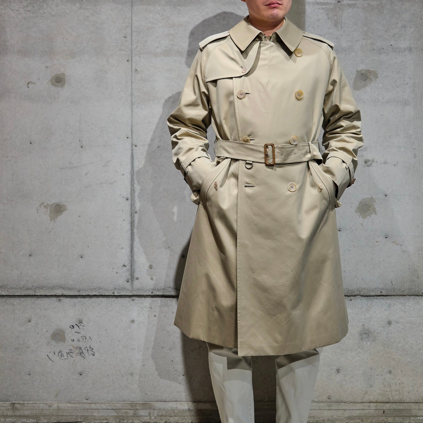 TRENCH COAT GABARDINE BEIGE