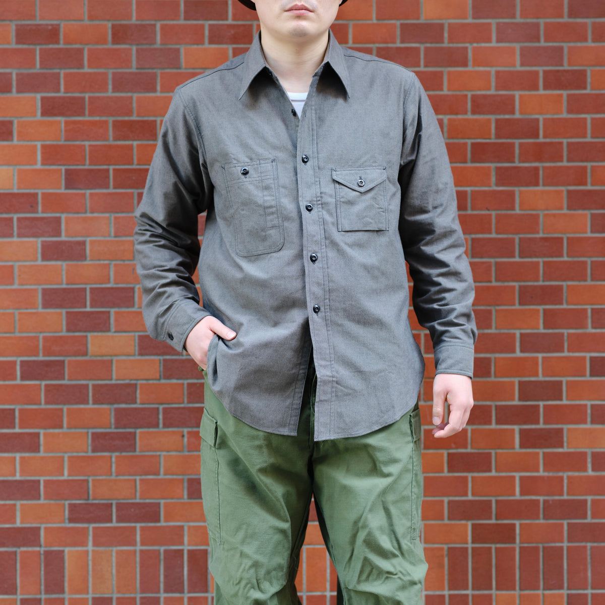 BIG YANK Y1934 SHIRTS HEATHER CHAMBRAY