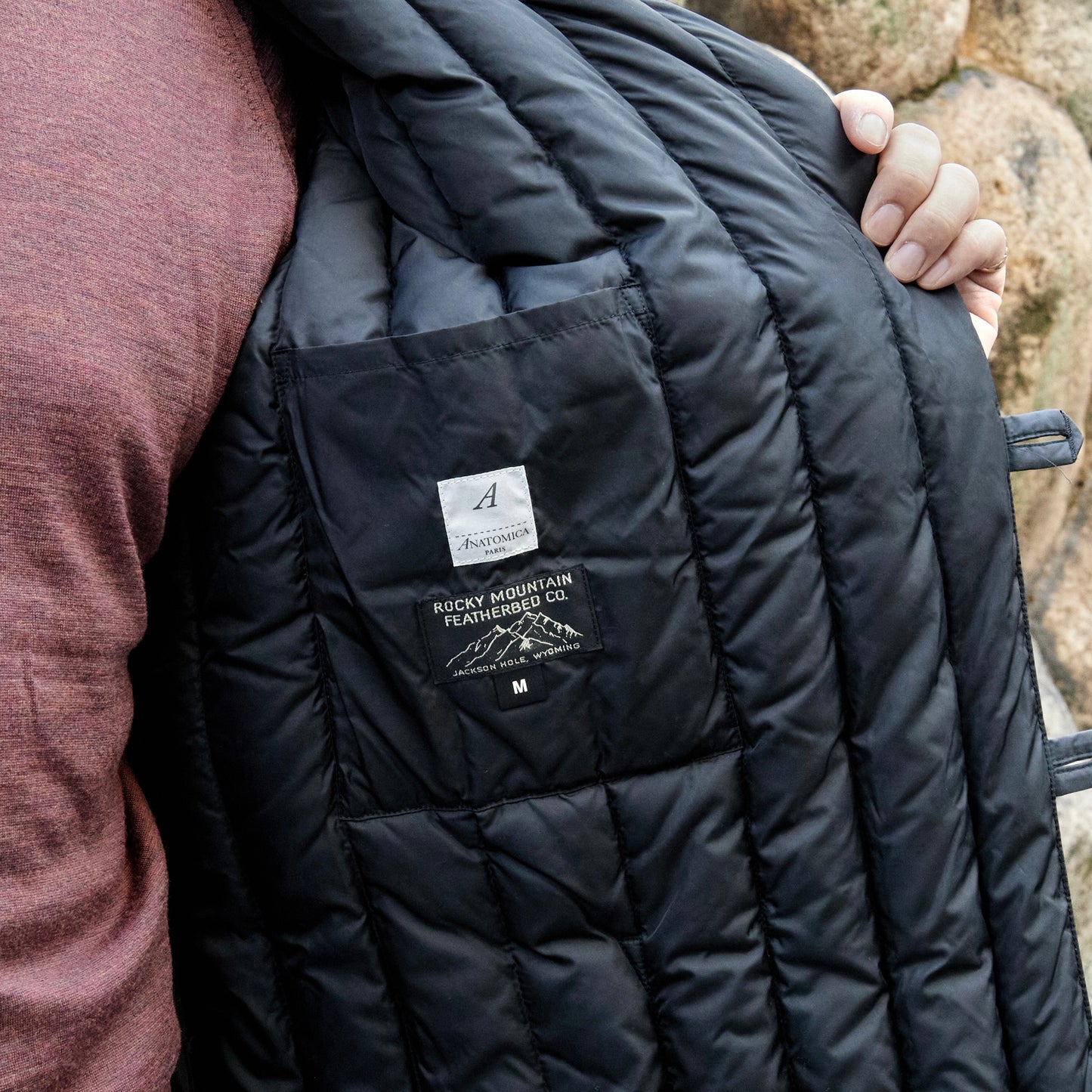 RMFC for ANATOMICA ALEXANDER DOWN JACKET BLACK