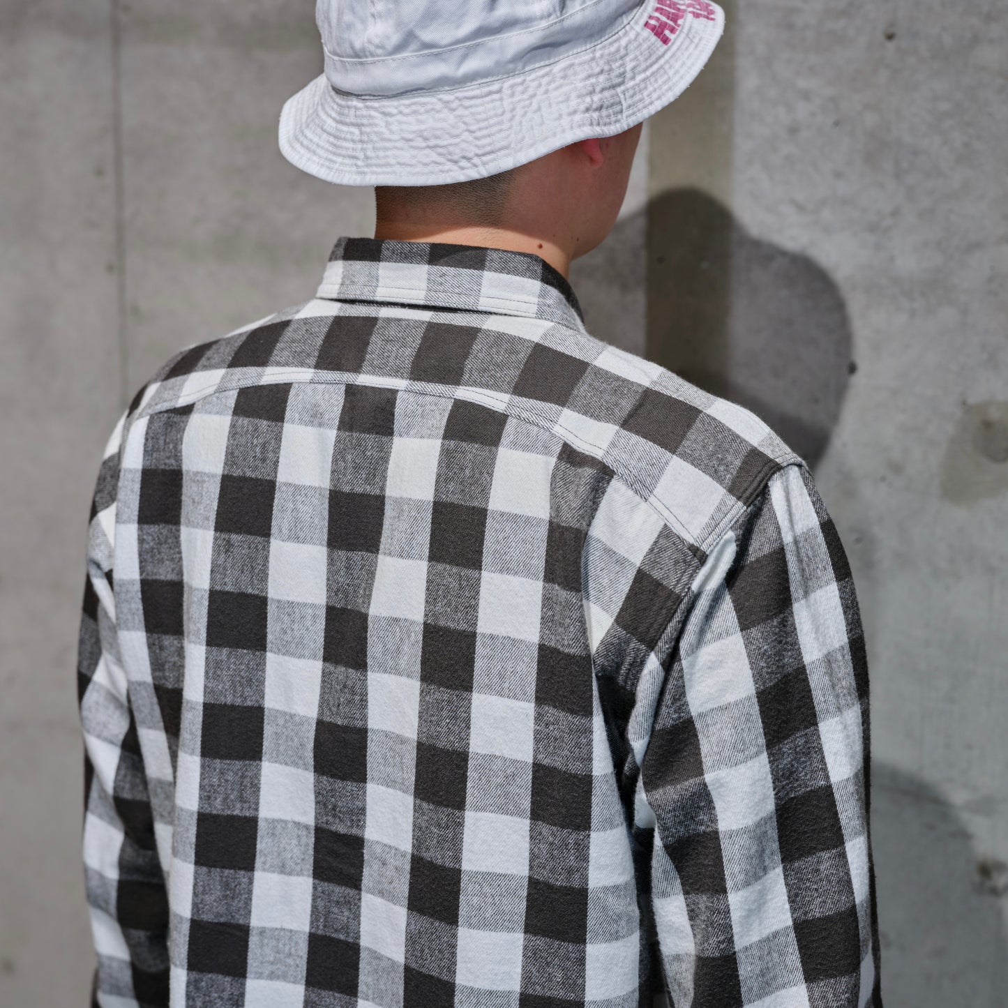 BIG YANK Y1945 SHRITS FLANNEL BROCK CHECK WHITE