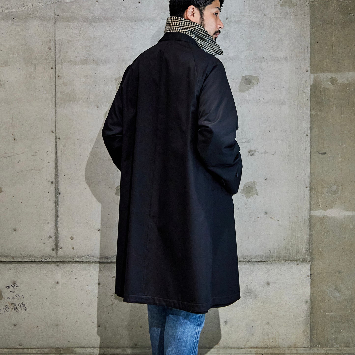 SINGLE RAGLAN COAT Ⅱ REVERSIBLE BLACK for 2025FW