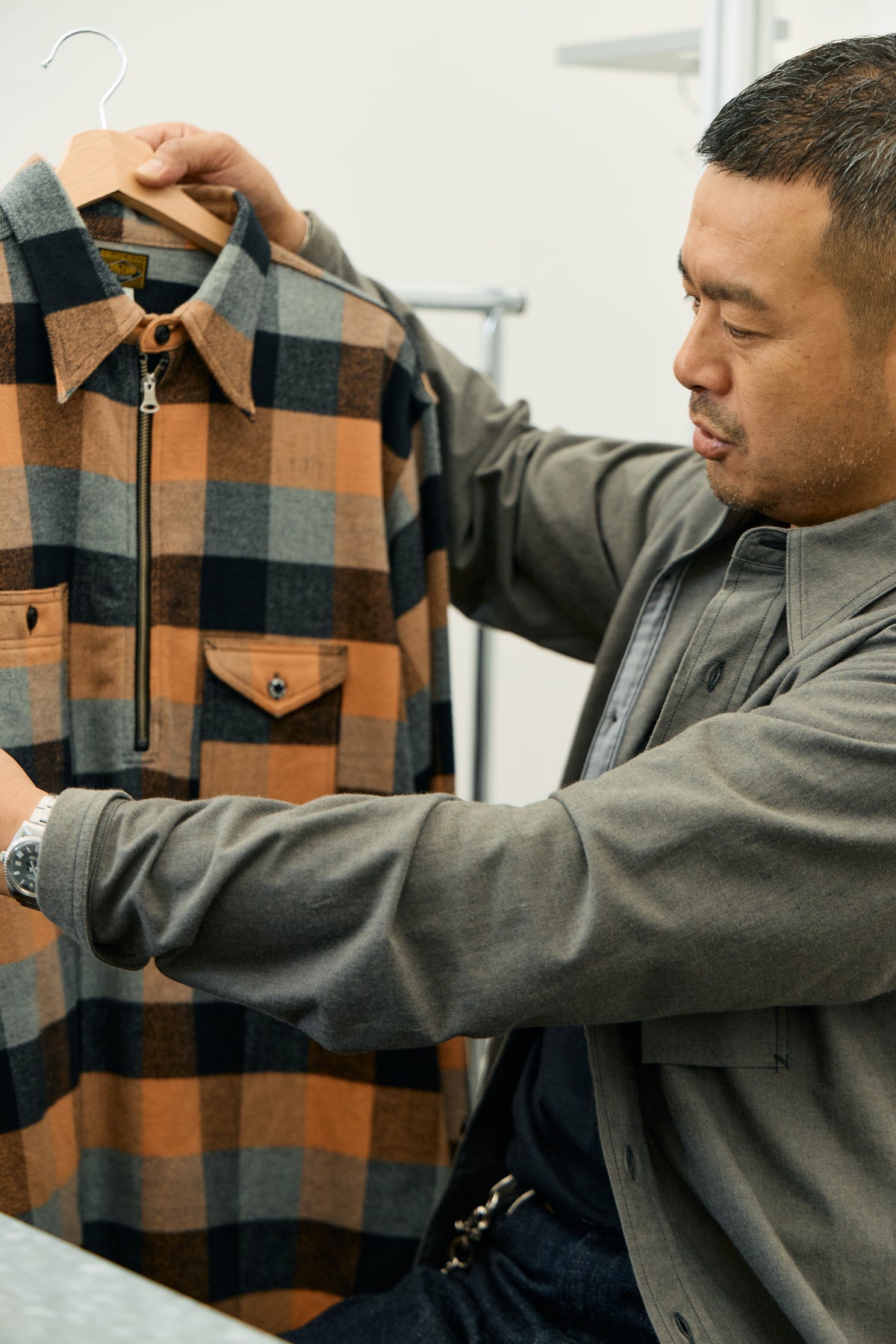 【Launch on September 12th】BIG YANK Y1936 HALF-ZIP SHIRTS FLANNEL BROCK CHECK
