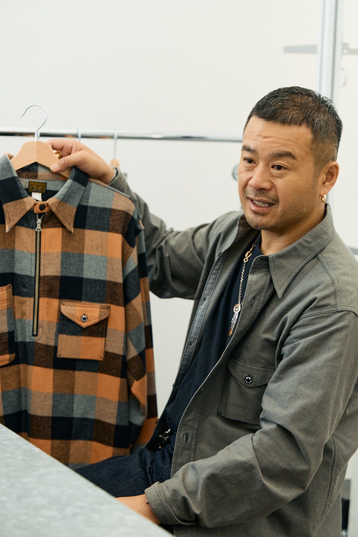 【Launch on September 12th】BIG YANK Y1936 HALF-ZIP SHIRTS FLANNEL BROCK CHECK
