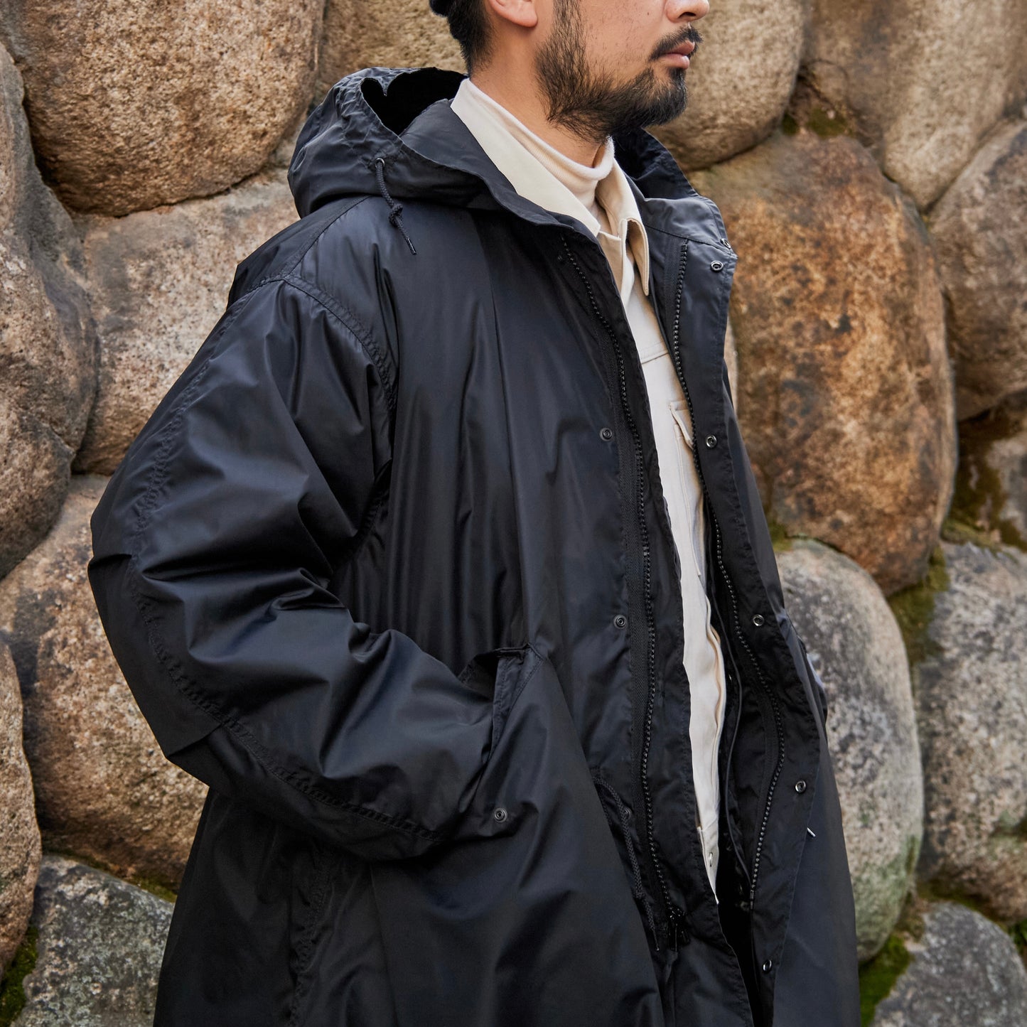 RMFC M51 FISHTAIL PARKA NYLON TAFFETA with DOWN LINER BLACK