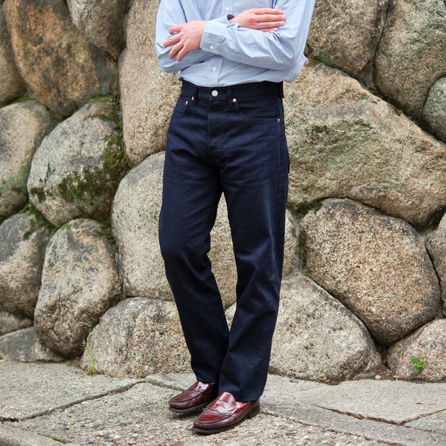 618 TAPERED DENIM DOUBLE INDIGO