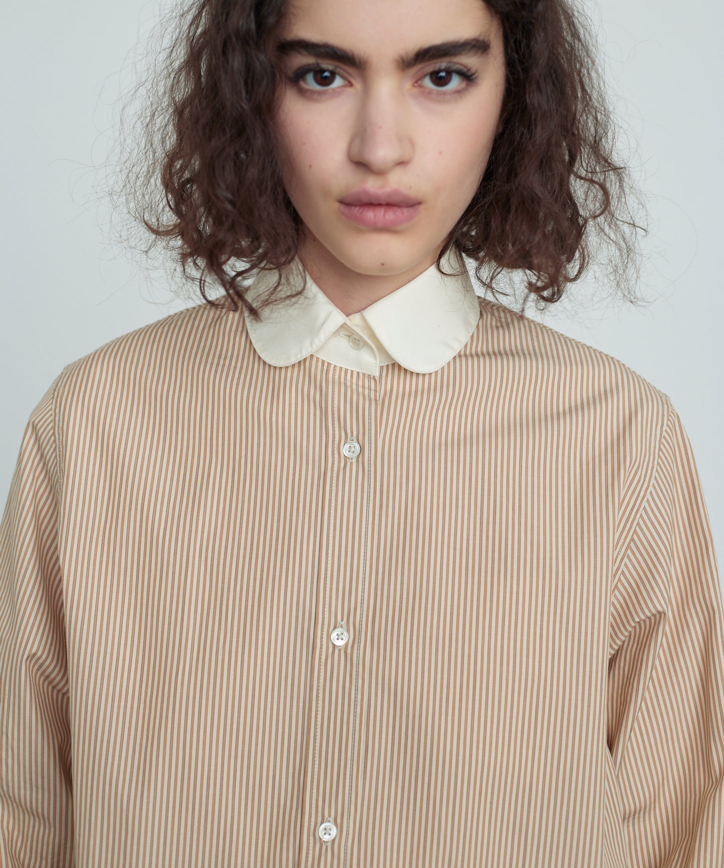 LiZZiE-R SHIRTS BEIGE STRIPE