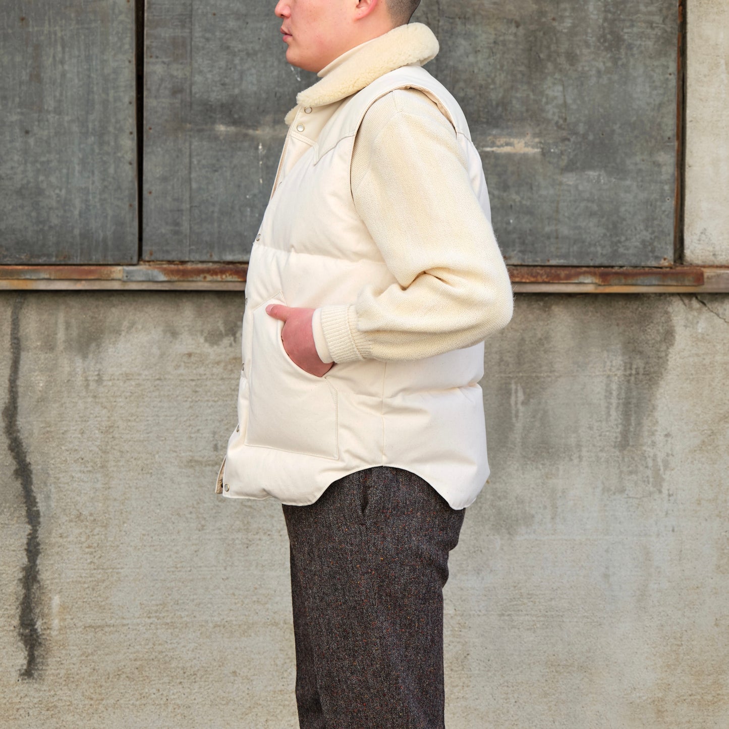 RMFC for ANATOMICA CHRISTY VEST DUCK NATURAL