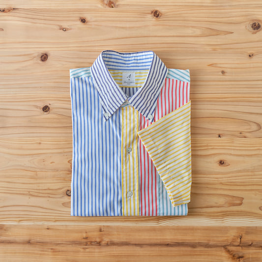 B.D. SHIRTS S/S CRAZY CANDY STRIPE