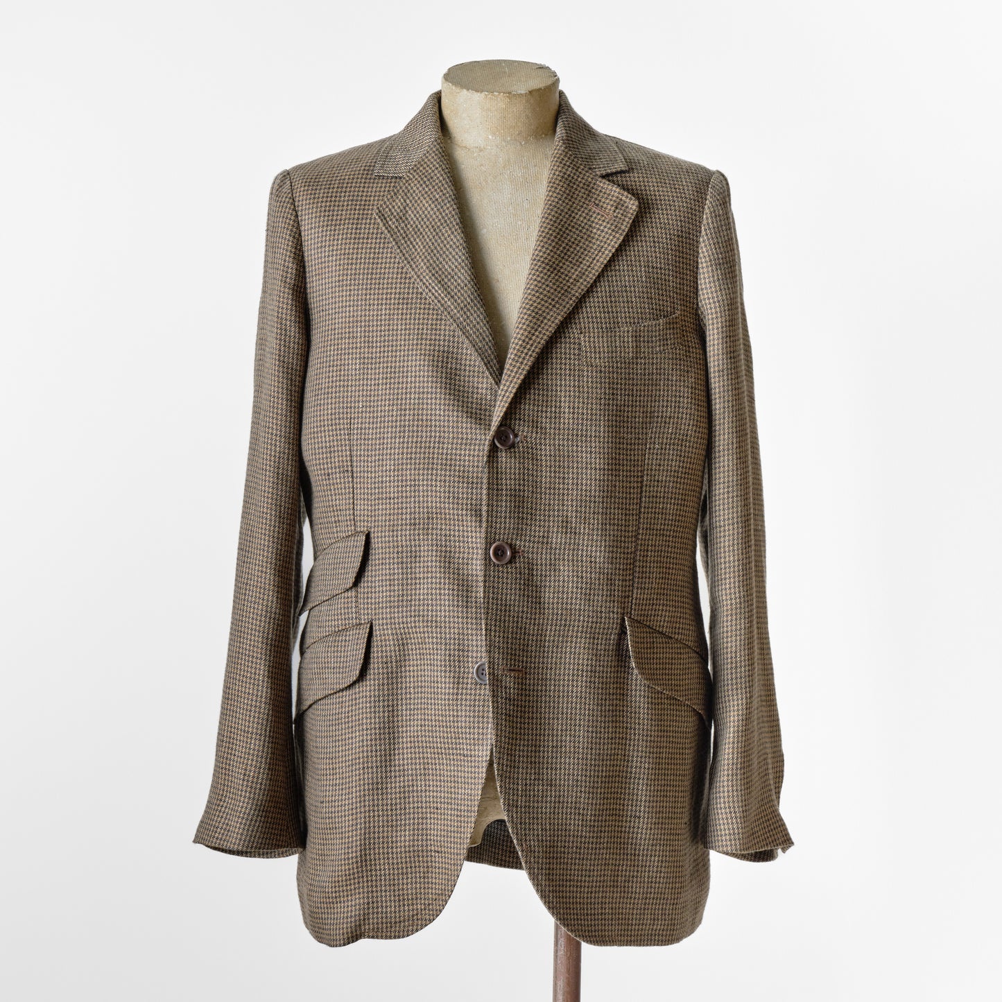 CHARLY LINEN CHECK OLIVE BLUE