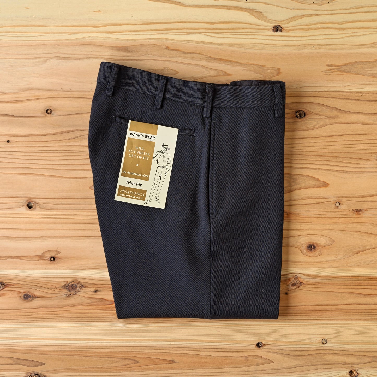 TRIM FIT PANTS Ⅲ WOOL SERGE NAVY