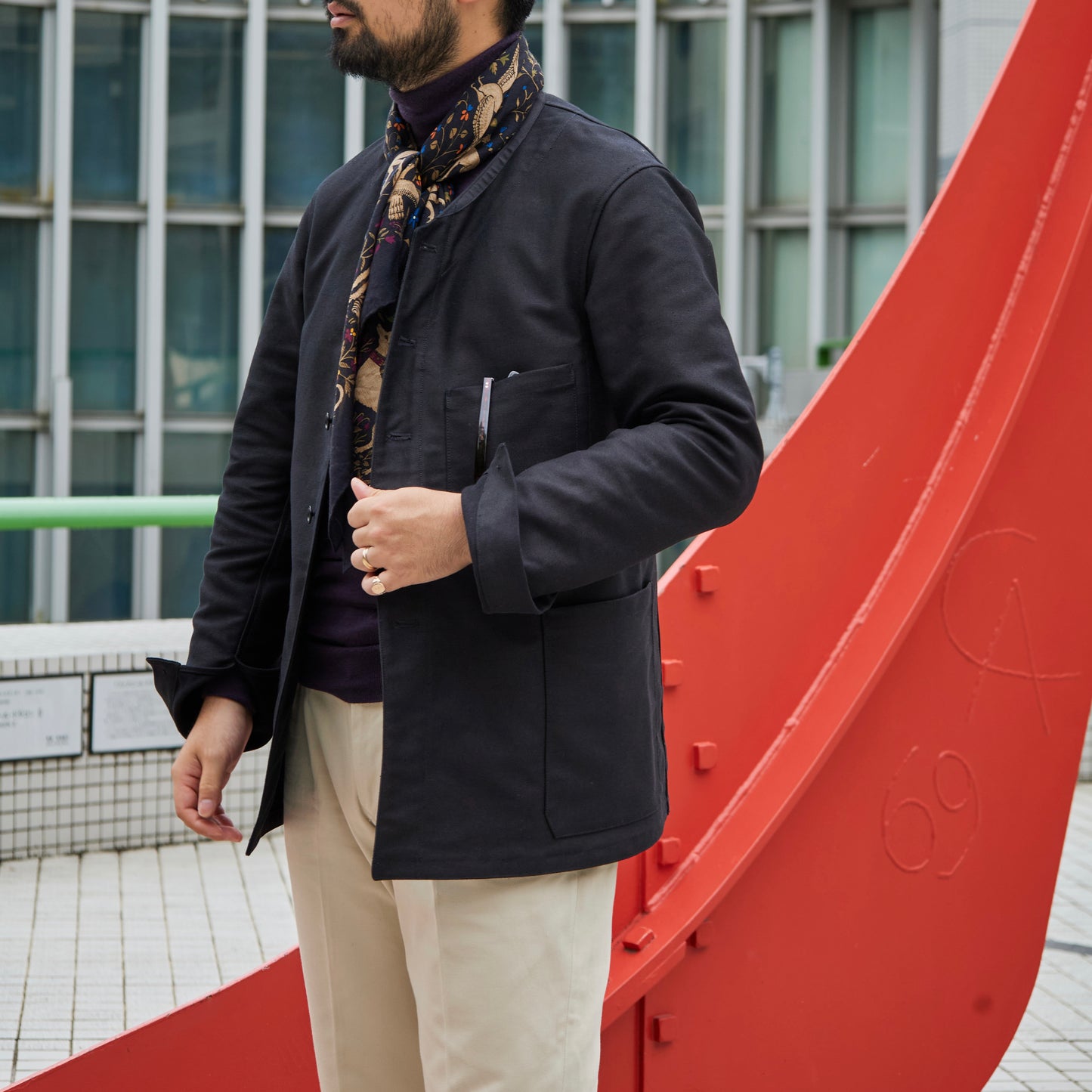 SAVOYARDE GERMAN TWILL BLACK