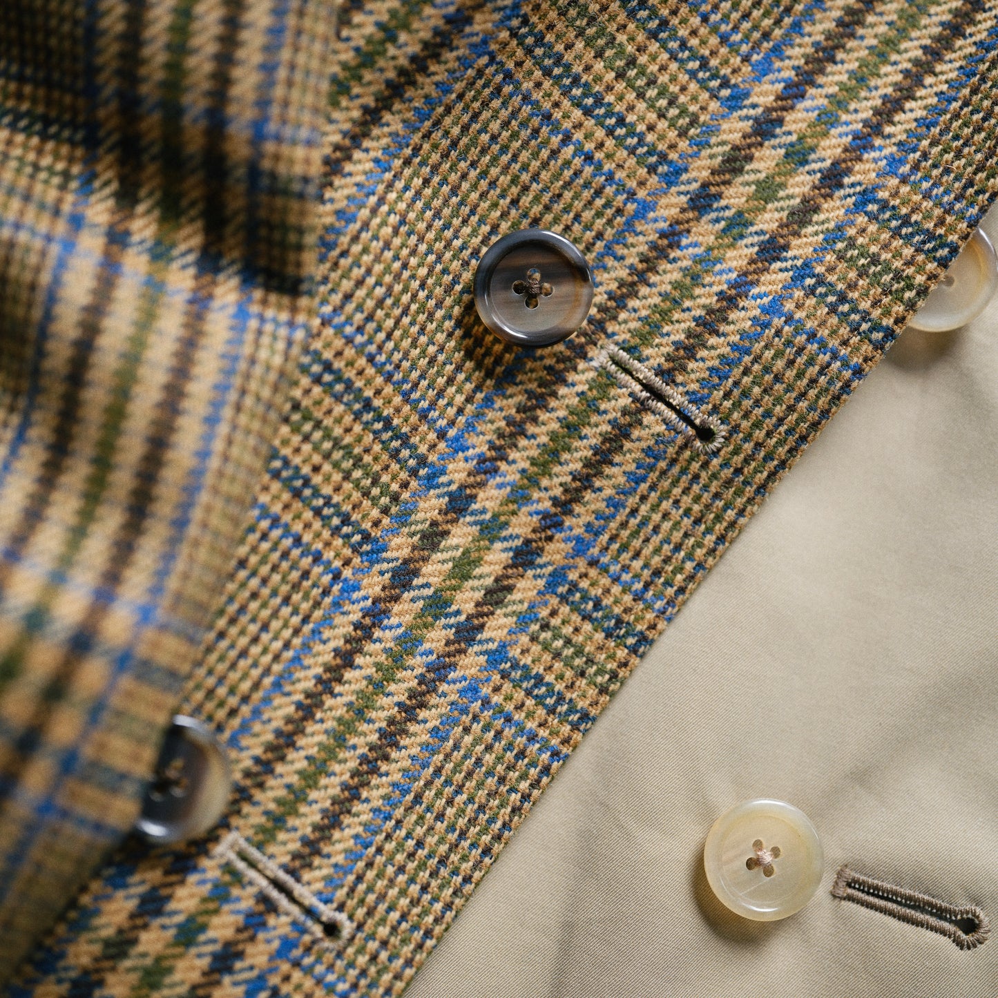 SINGLE RAGLAN COAT Ⅱ REVERSIBLE OVER CHECK BEIGE