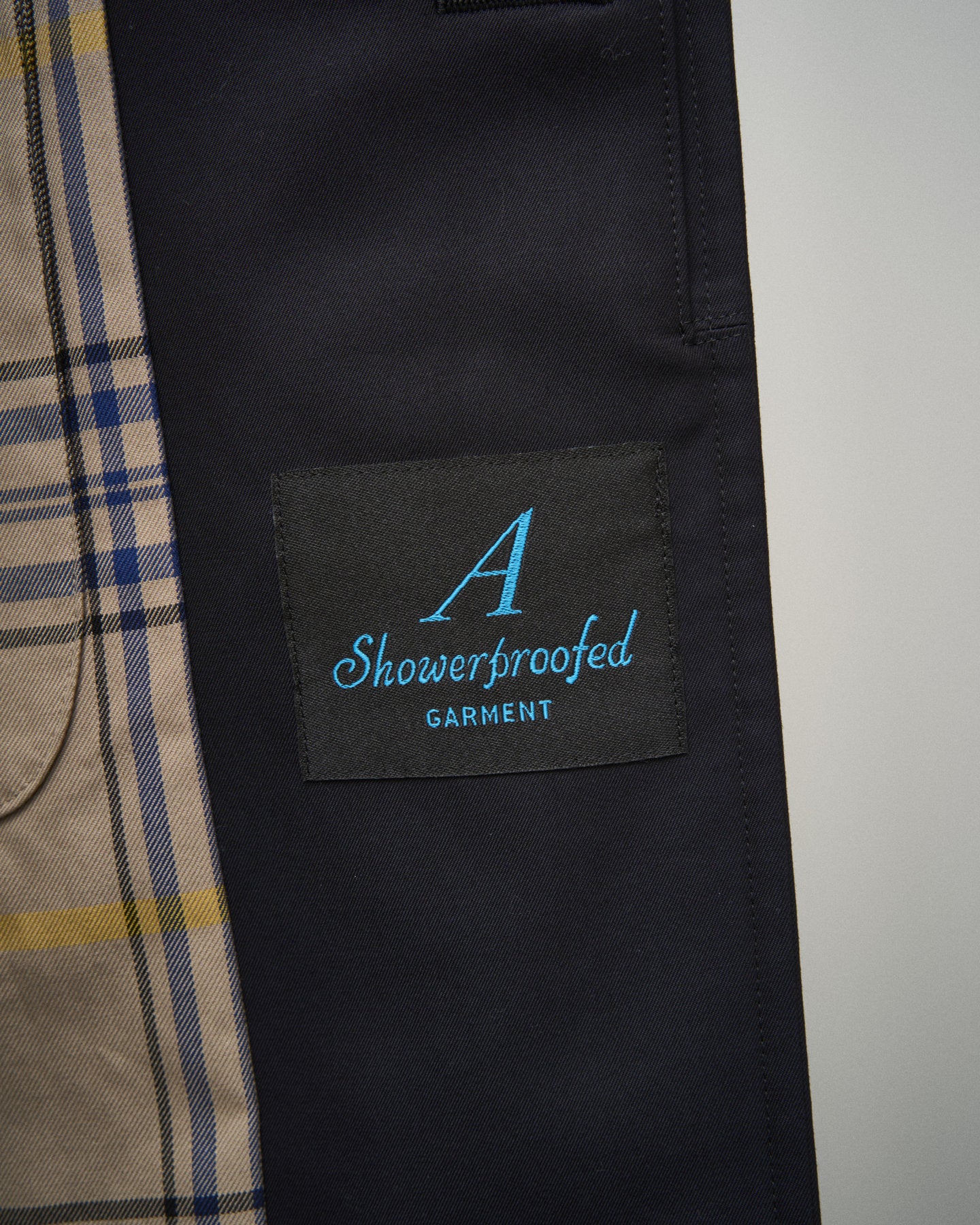 SINGLE RAGLAN COAT GABARDINE NAVY