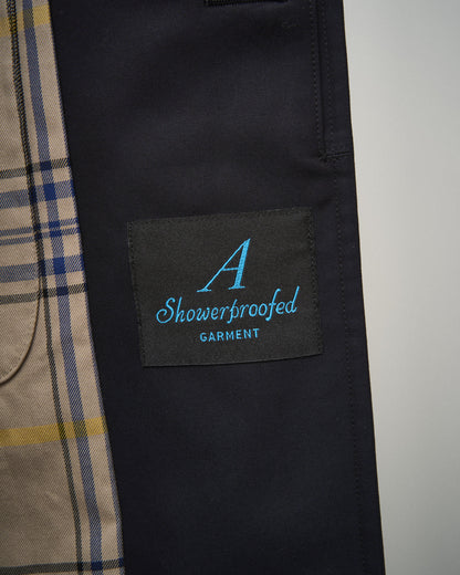SINGLE RAGLAN COAT GABARDINE NAVY