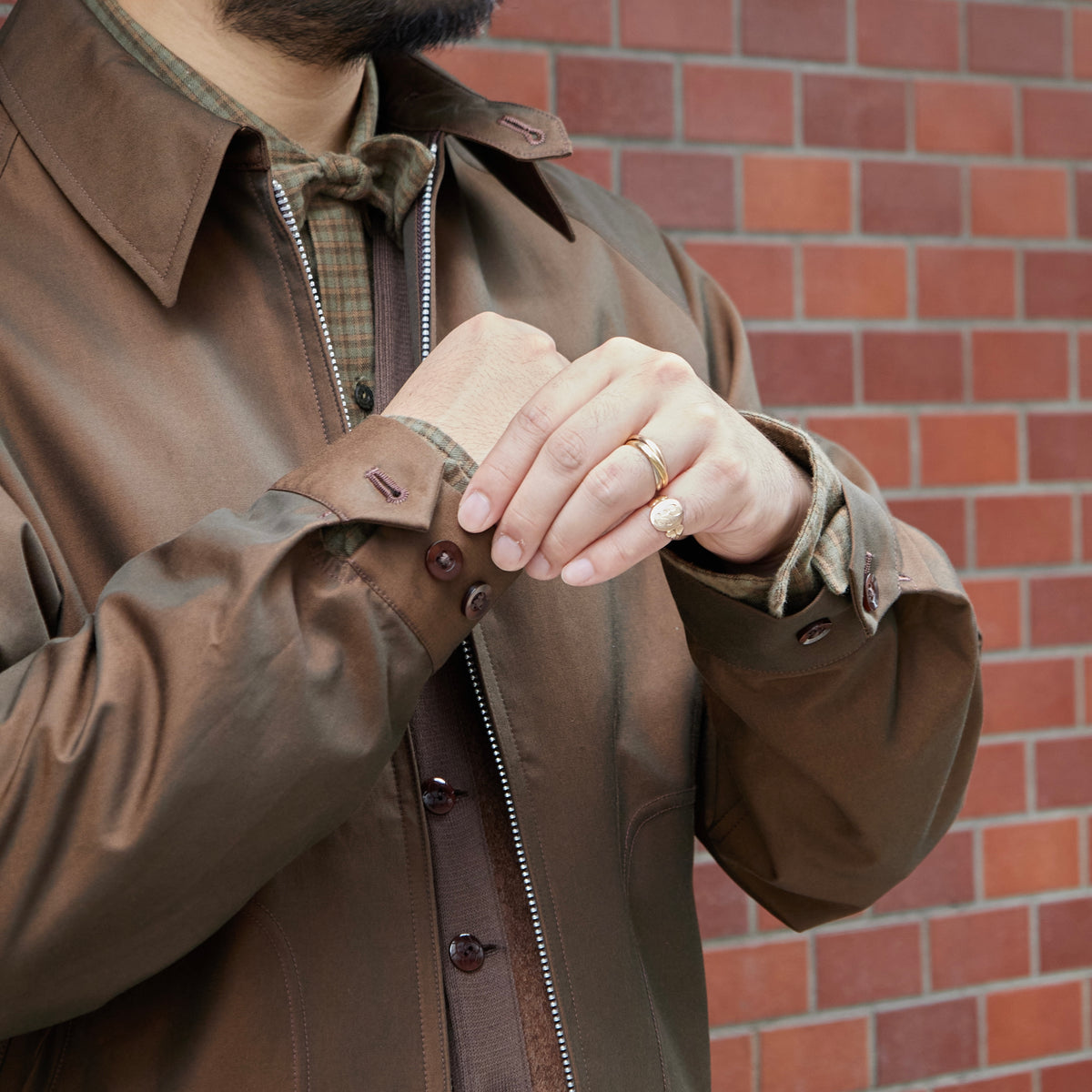 ANATOMICA by BRAGGIN' DRAGON VAN NUYS JACKET BROWN