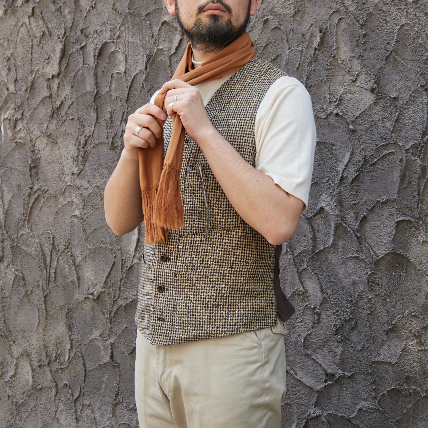 SAGAN LINEN STAR HOUNDS' TOOTH