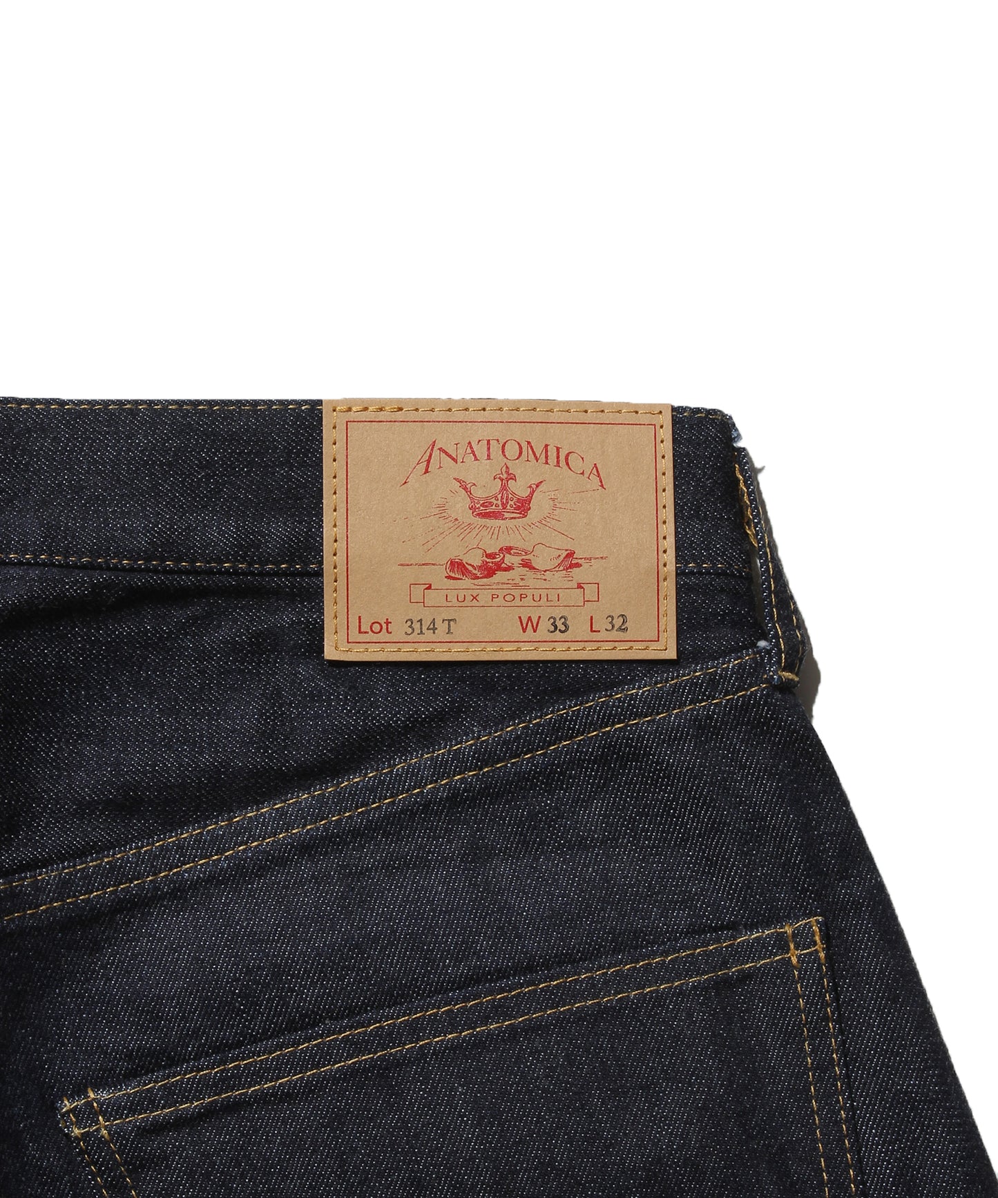 618 TAPERED INDIGO NON WASH（314 TAPERED）