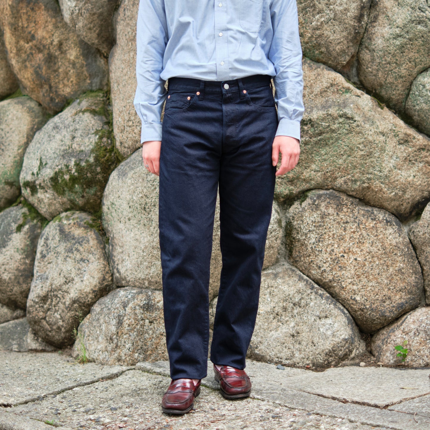 618 TAPERED DENIM DOUBLE INDIGO