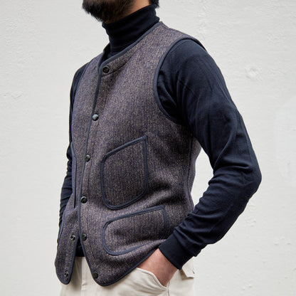 BEACH CLOTH VEST SALT & PEPPER