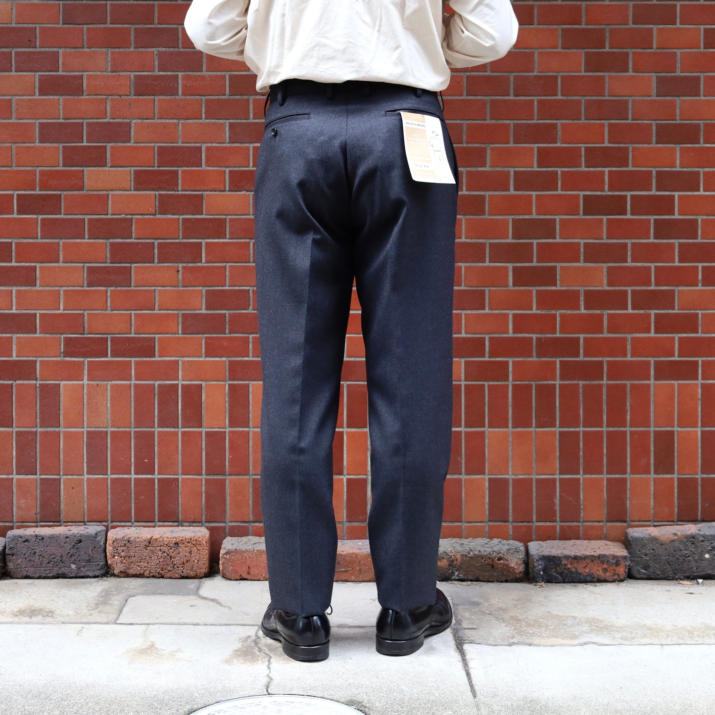 TRIM FIT PANTS Ⅲ WOOL SERGE CHARCOAL