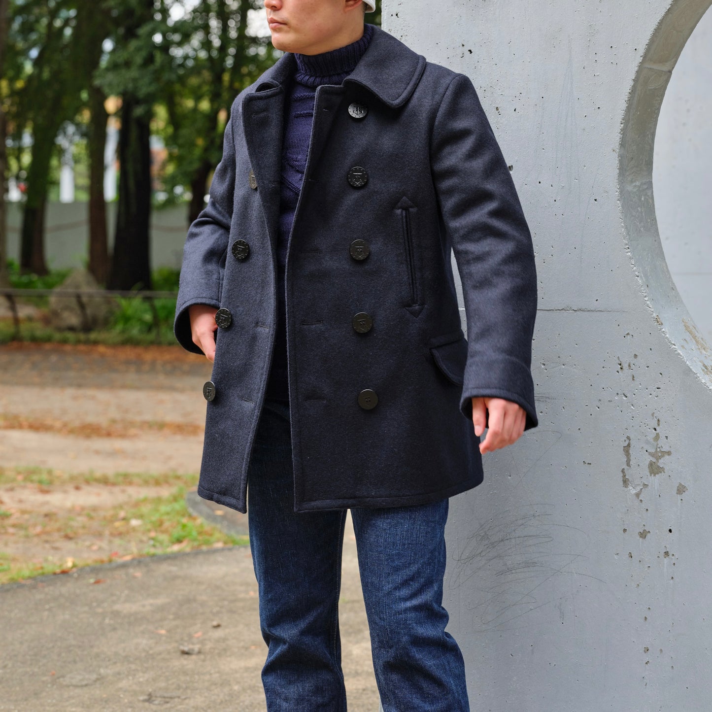 PEA COAT UNLINED MADE IN FRANCE