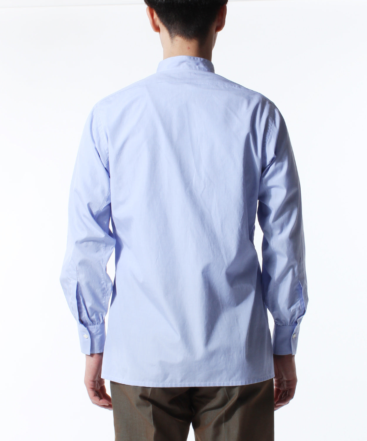 BAND COLLAR SHIRTS END ON END