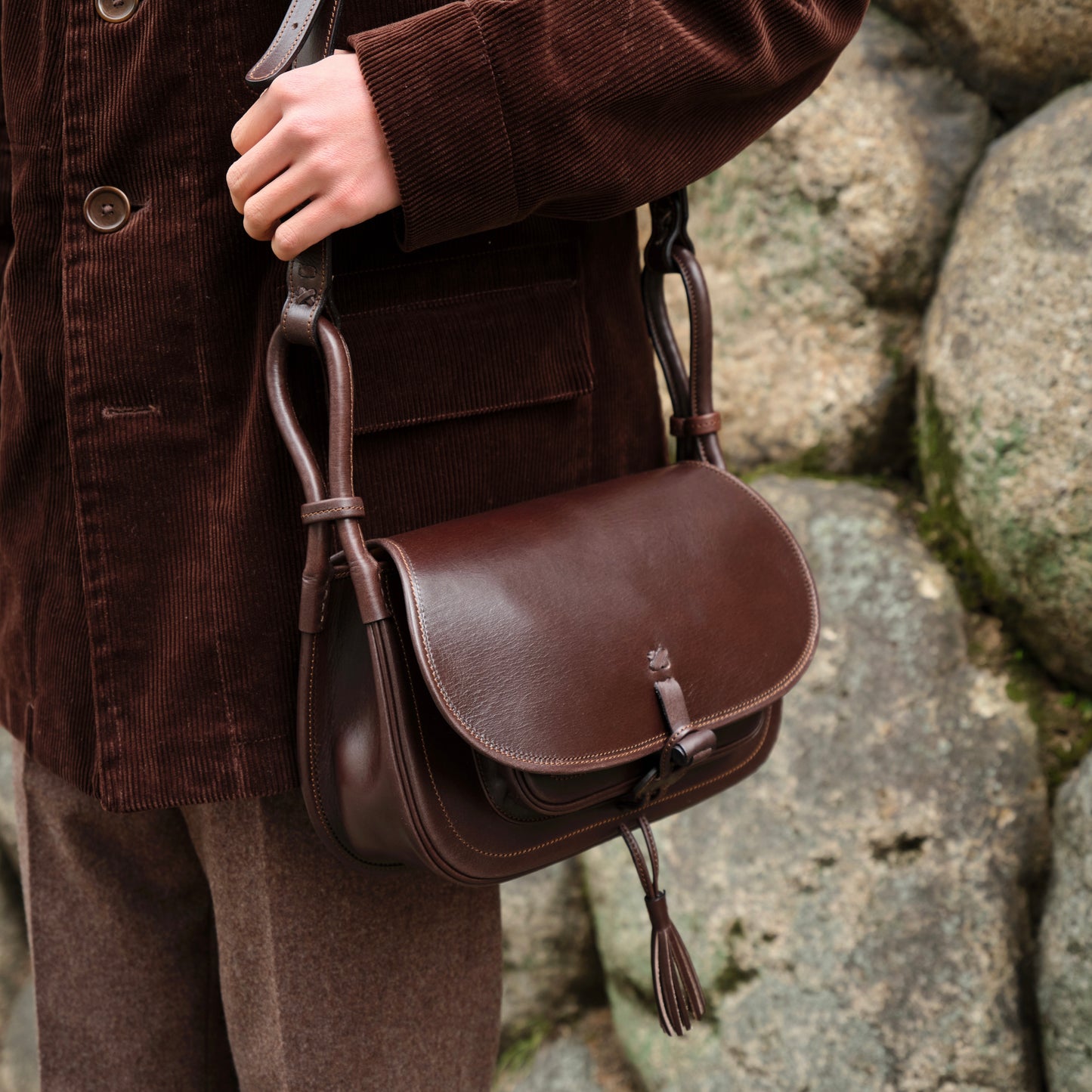 ANDALUSIA LISO BAG D.BROWN