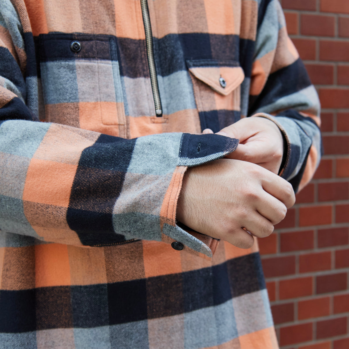 【Launch on September 12th】BIG YANK Y1936 HALF-ZIP SHIRTS FLANNEL BROCK CHECK