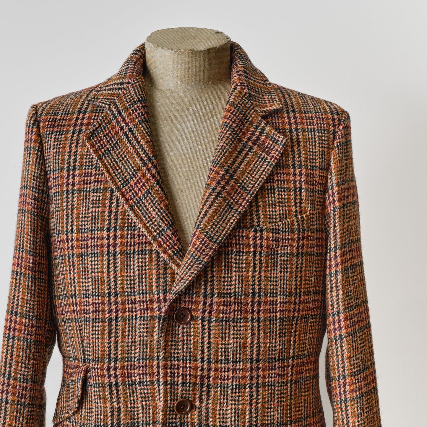 CHARLY SHETLAND WOOL GLEN CHECK