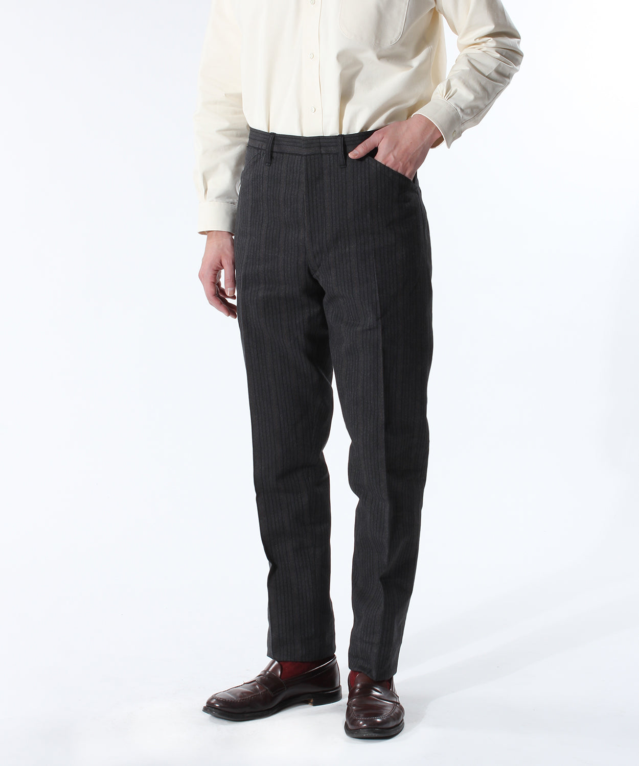 Charcoal Check Ankle-Length Formal Men Slim Fit Trousers - Selling Fast at  Pantaloons.com