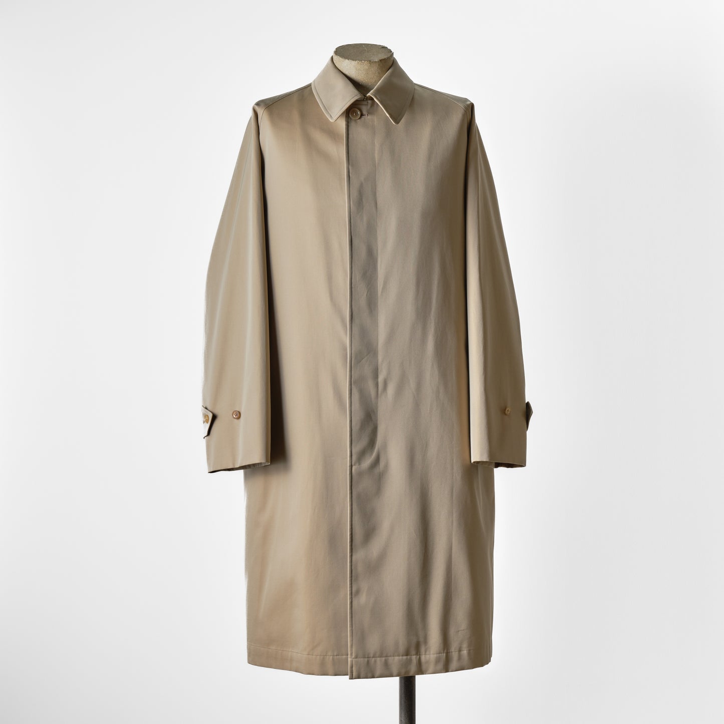 SINGLE RAGLAN COAT GABARDINE BEIGE