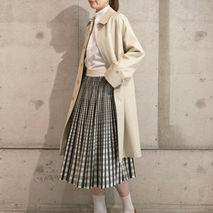SINGLE RAGLAN COAT GABARDINE OYSTER