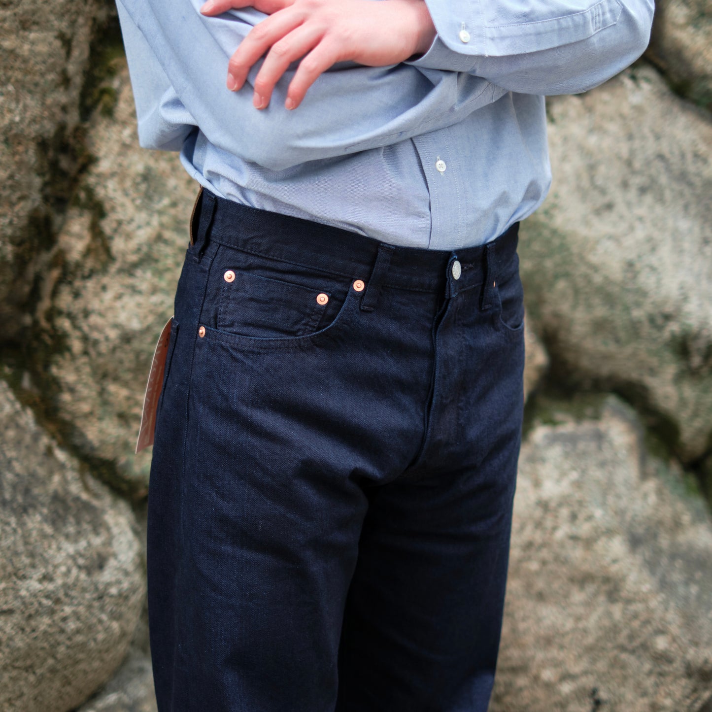 618 TAPERED DENIM DOUBLE INDIGO