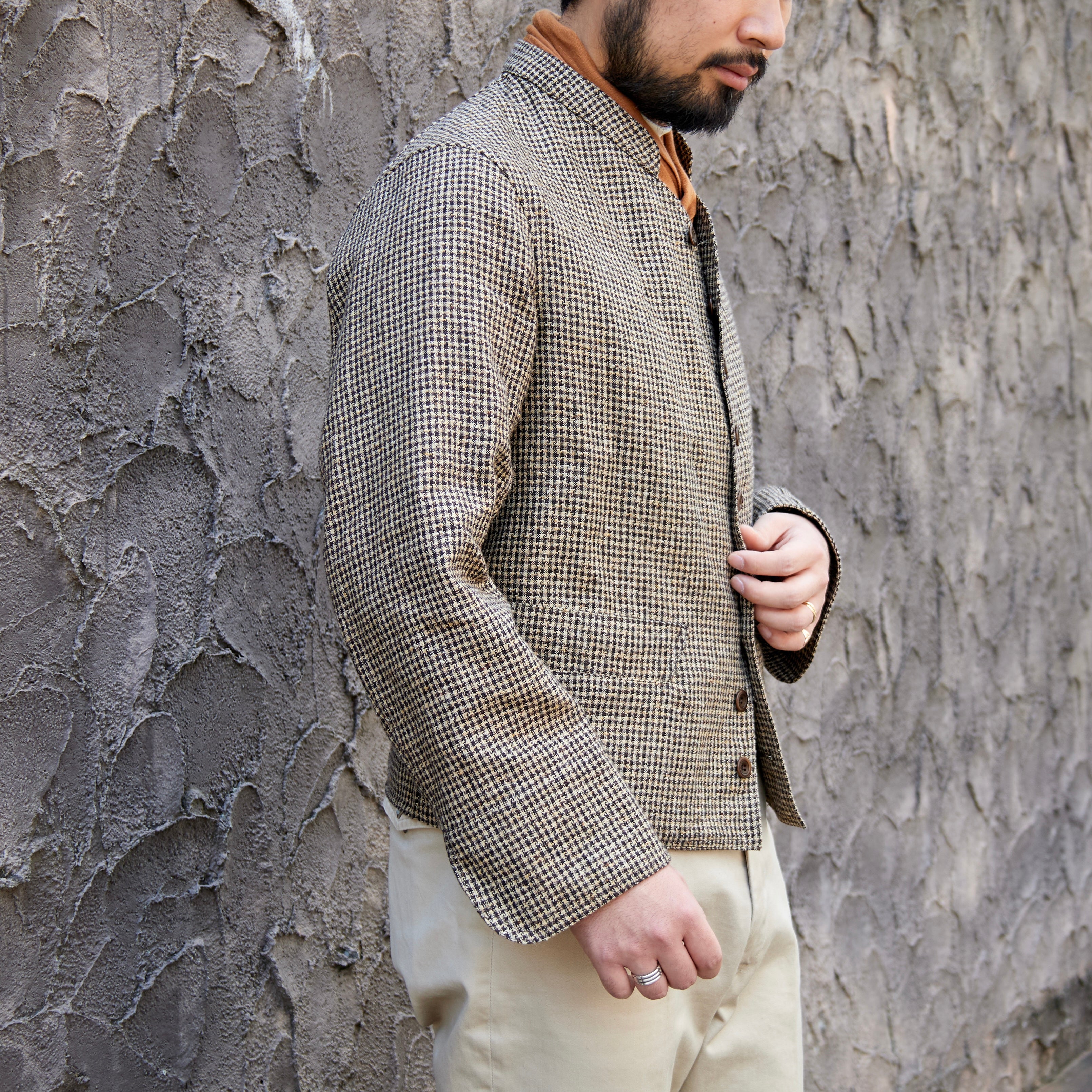 ANATOMICA／DOLMAN LINEN HOUND'S TOOTH DOLMAN LINEN STAR HOUNDS' TOOTH – ANATOMICA NAGOYA