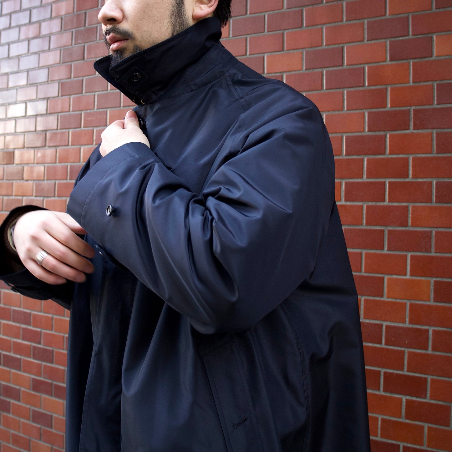 SINGLE RAGLAN COAT Ⅸ SILK TAFFETA