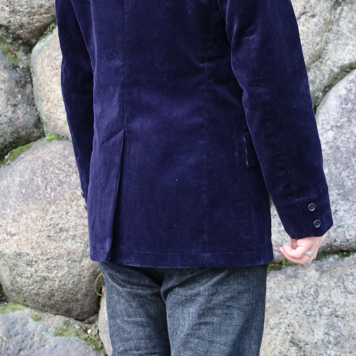 HOBEREAU ENGLISH CORDUROY NAVY