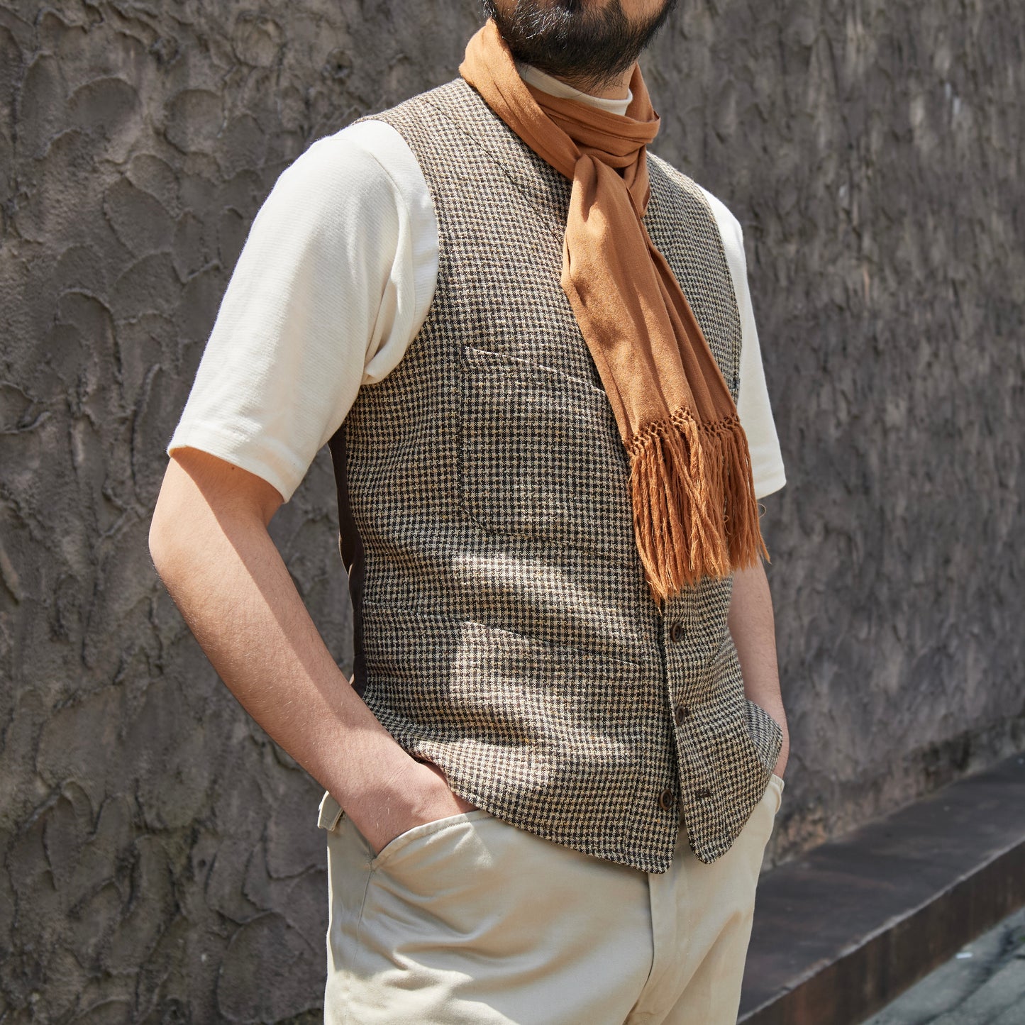 SAGAN LINEN STAR HOUNDS' TOOTH