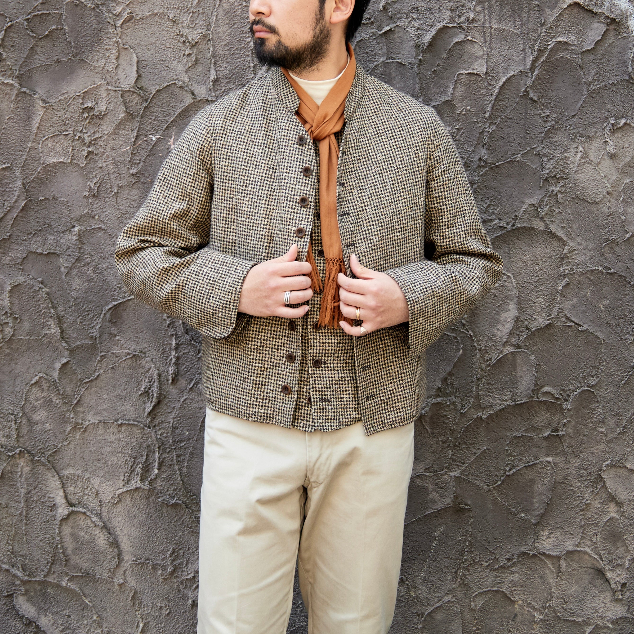 ANATOMICA／DOLMAN LINEN HOUND'S TOOTH DOLMAN LINEN STAR HOUNDS' TOOTH – ANATOMICA NAGOYA