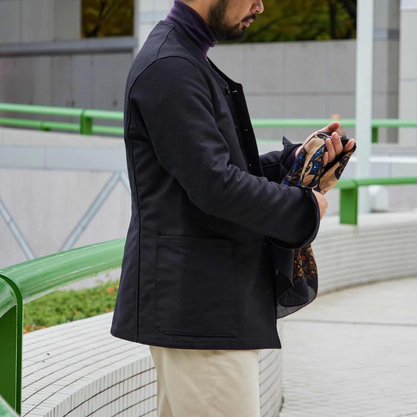 SAVOYARDE GERMAN TWILL BLACK